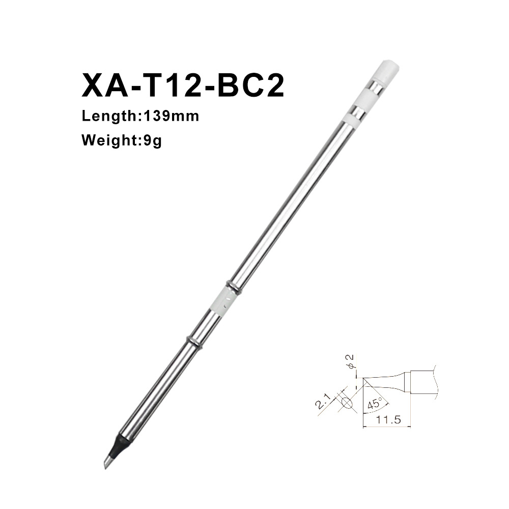 Soldering Station T12 Oled - QUICKO XA hoogwaardige T12-BC2 soldeerbout tips