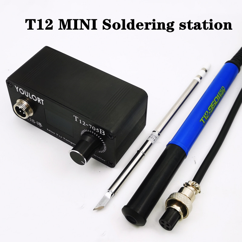 Soldering Station T12 Oled - MINI T12-705B Soldeerbout station OLED Soldeer