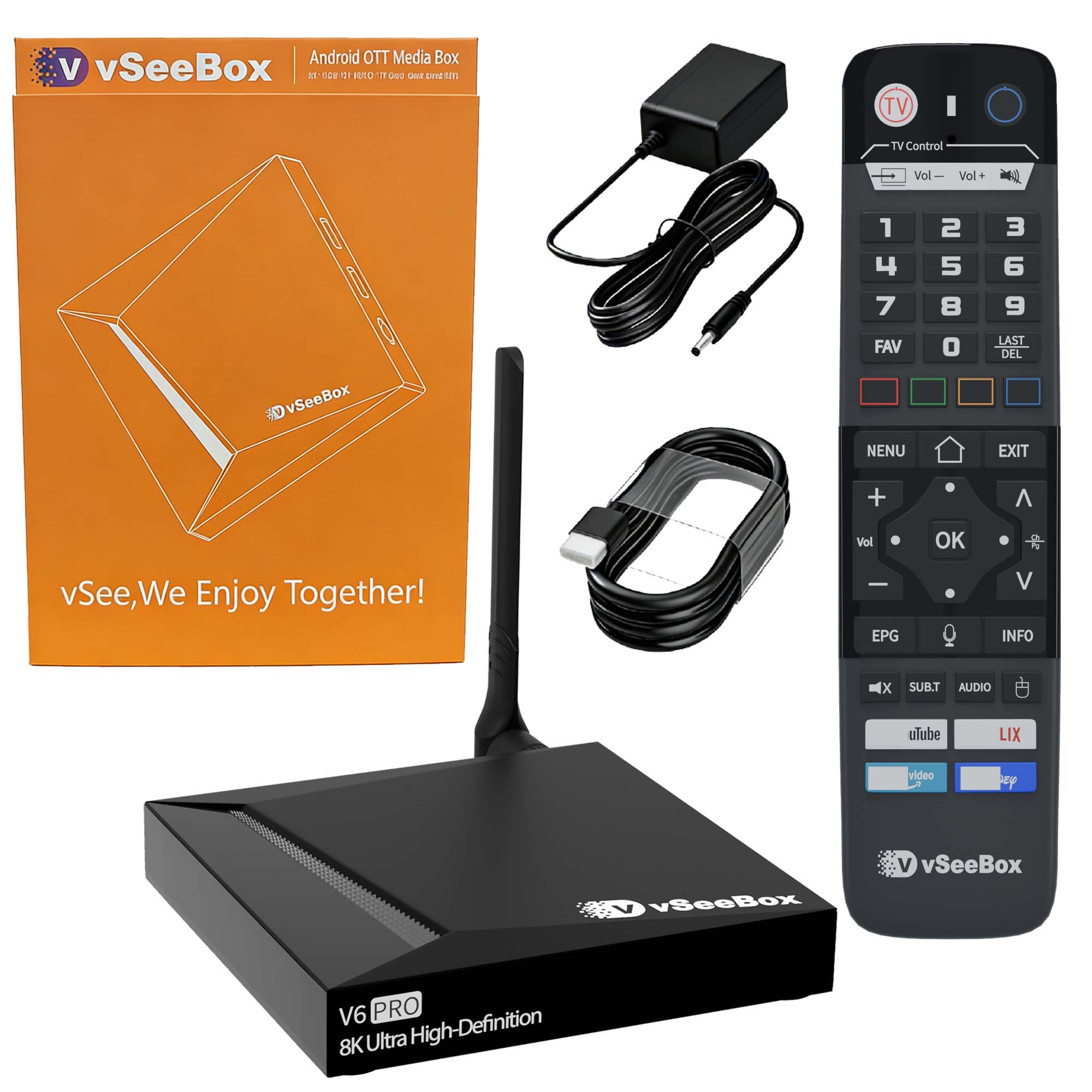 Khadas Vim4 8Gb - VSeeBox V6 Pro 2026 Nieuwste model,