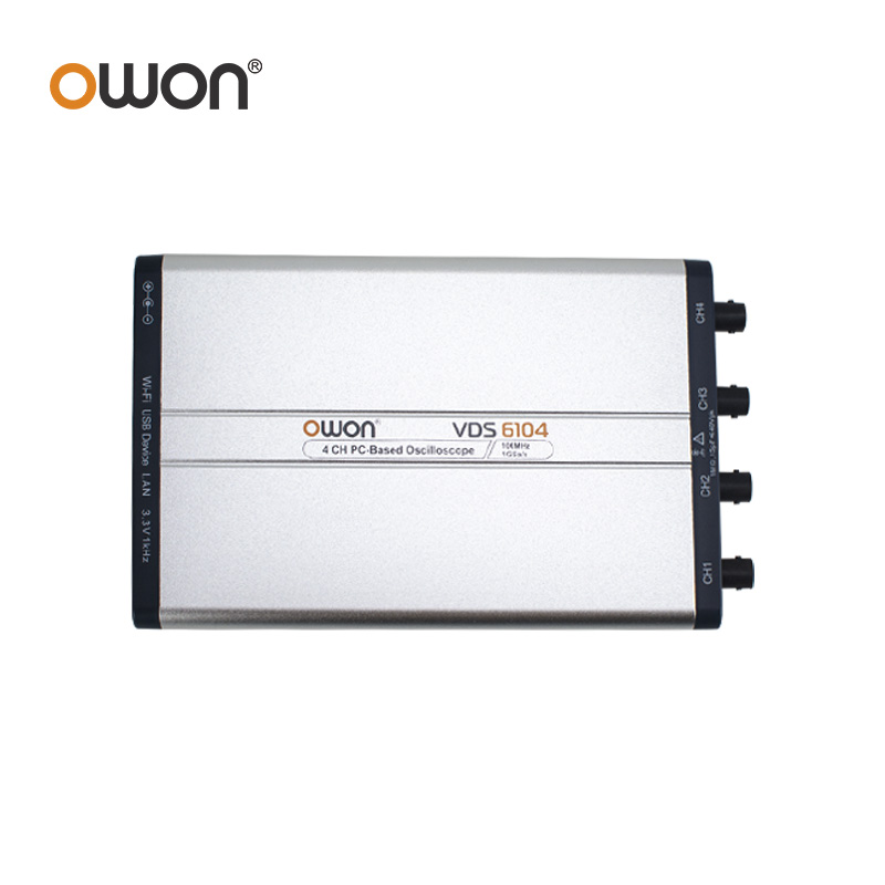Digital Storage Oscilloscope 100Mhz 4Ch - OWON VDS6074 VDS6104 Virtuele PC Digitale