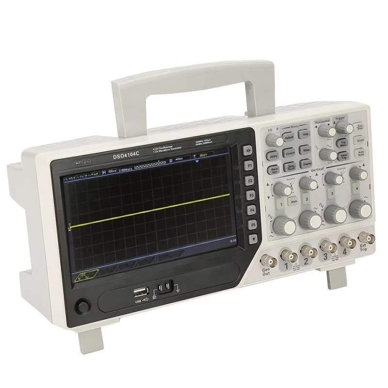 Digital Storage Oscilloscope 100Mhz 4Ch - Hantek DSO4104C Digitale Opslagoscilloscoop 4CH 100MHz