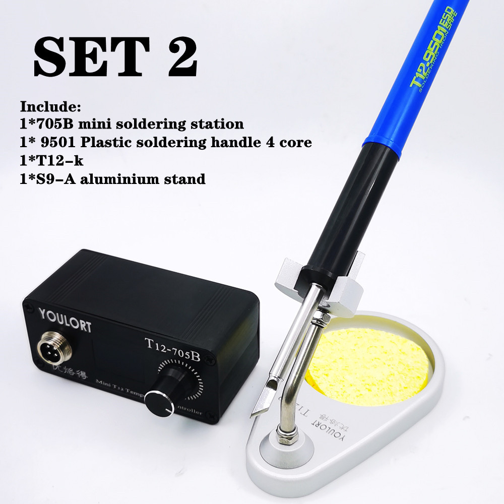 MINI T12-705B Soldeerbout stat - Soldering Station T12 Oled recensie en prijs