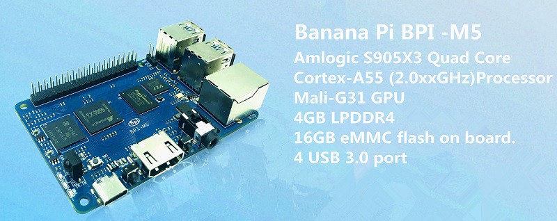 Banana PI BPI M5 Nieuwe genera - Banana Pi Bpi-M5 recensie en prijs