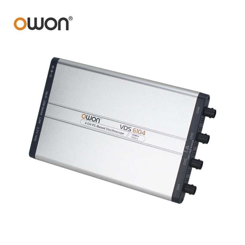 OWON VDS6074 VDS6104 Virtuele  - Digital Storage Oscilloscope 100Mhz 4Ch recensie en prijs