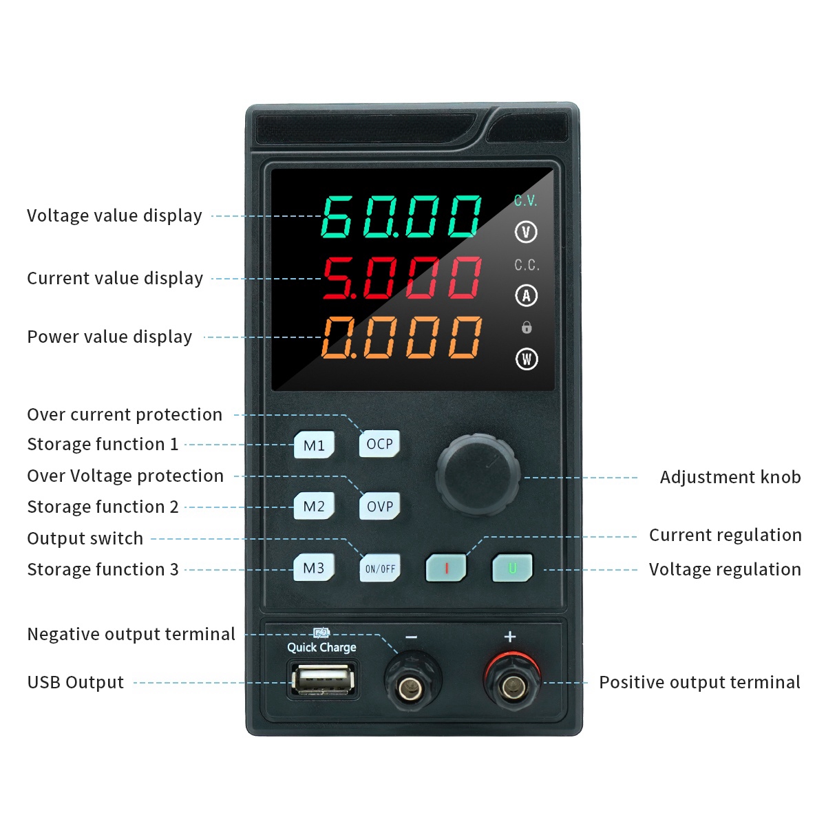 Myami 30V 32V 10a Met Usb/Rs48 - Programmable Dc Power Supply 60V 5A recensie en prijs