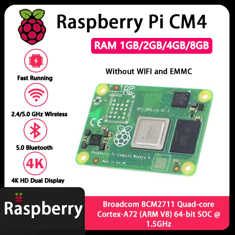 Raspberry Pi CM4 1 GB/2 GB/4 G - Raspberry Pi Compute Module 4 8Gb 32Gb recensie en prijs