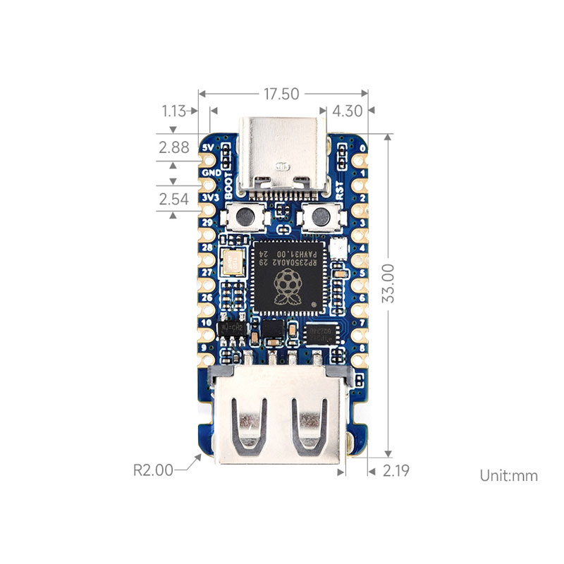 Raspberry Pi Pico 2 RP2350-USB - Banana Pi Bpi-M5 recensie en prijs